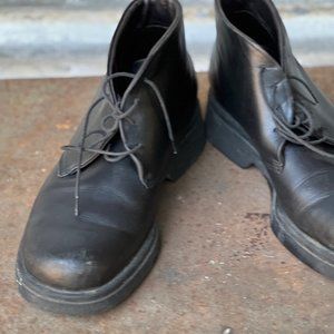 Men's Havana Joe Black Leather Ankle Boots